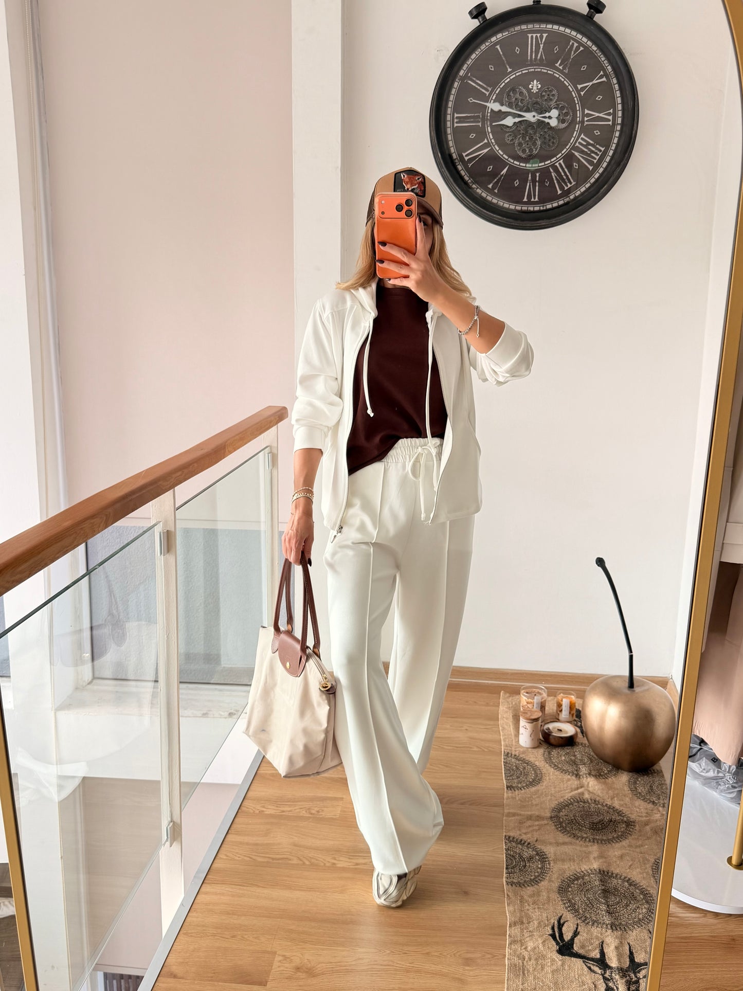 Ekru Modal Kumaş Outfit Takım