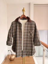 Kürk Yaka Detaylı Oduncu Gömlek