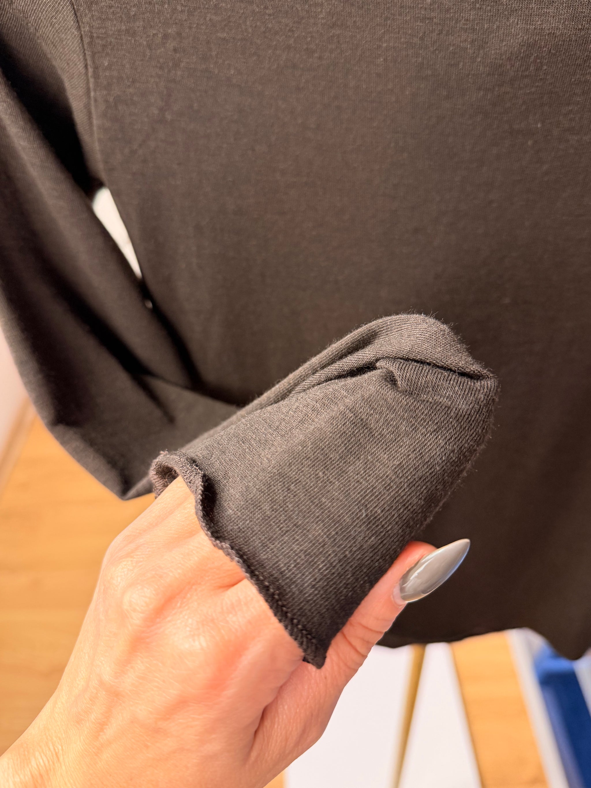 Kayık Yaka Acı Kahve Hafif Bluz