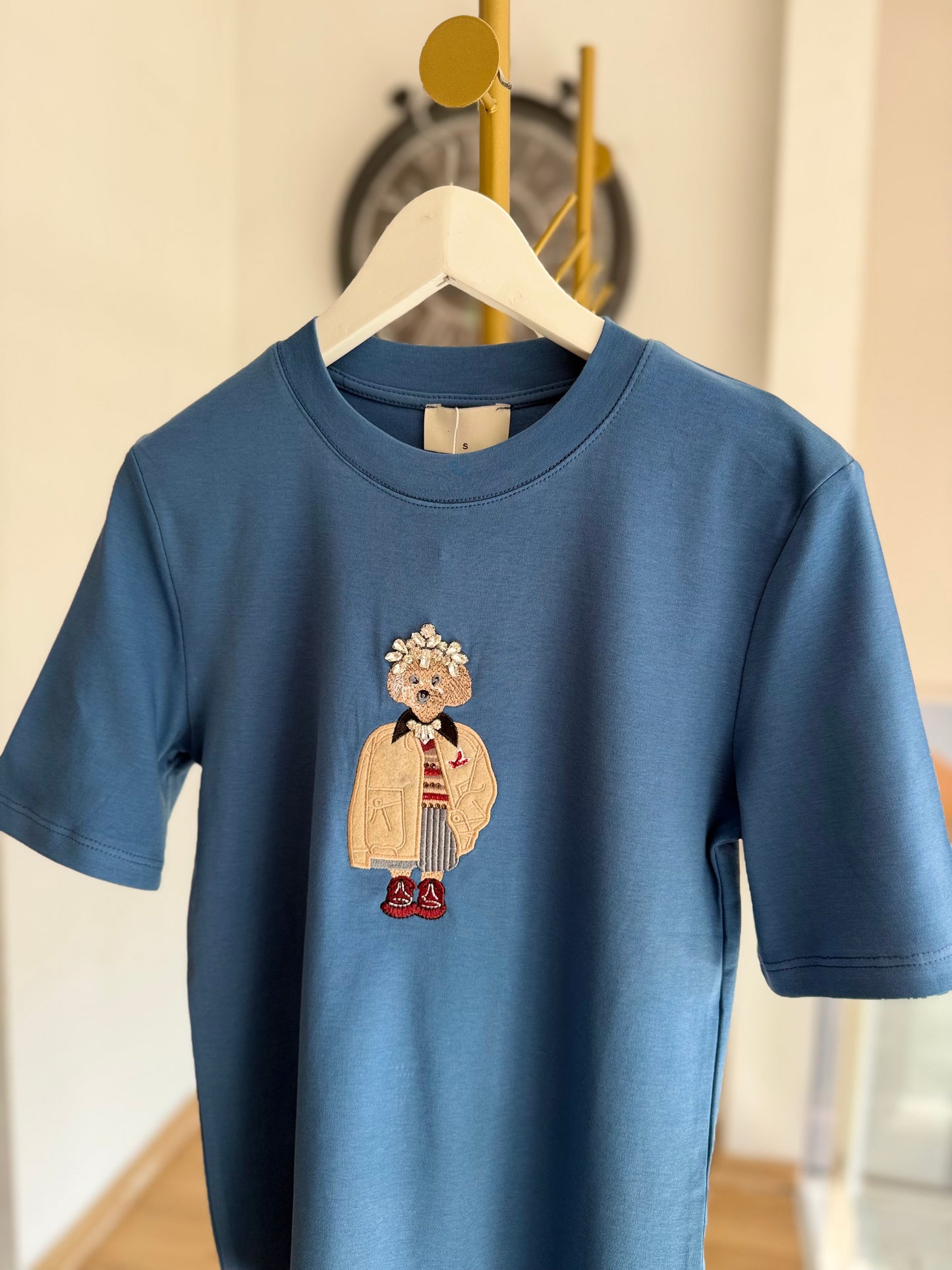 Red Queen Pastel Mavi Basic Tshirt