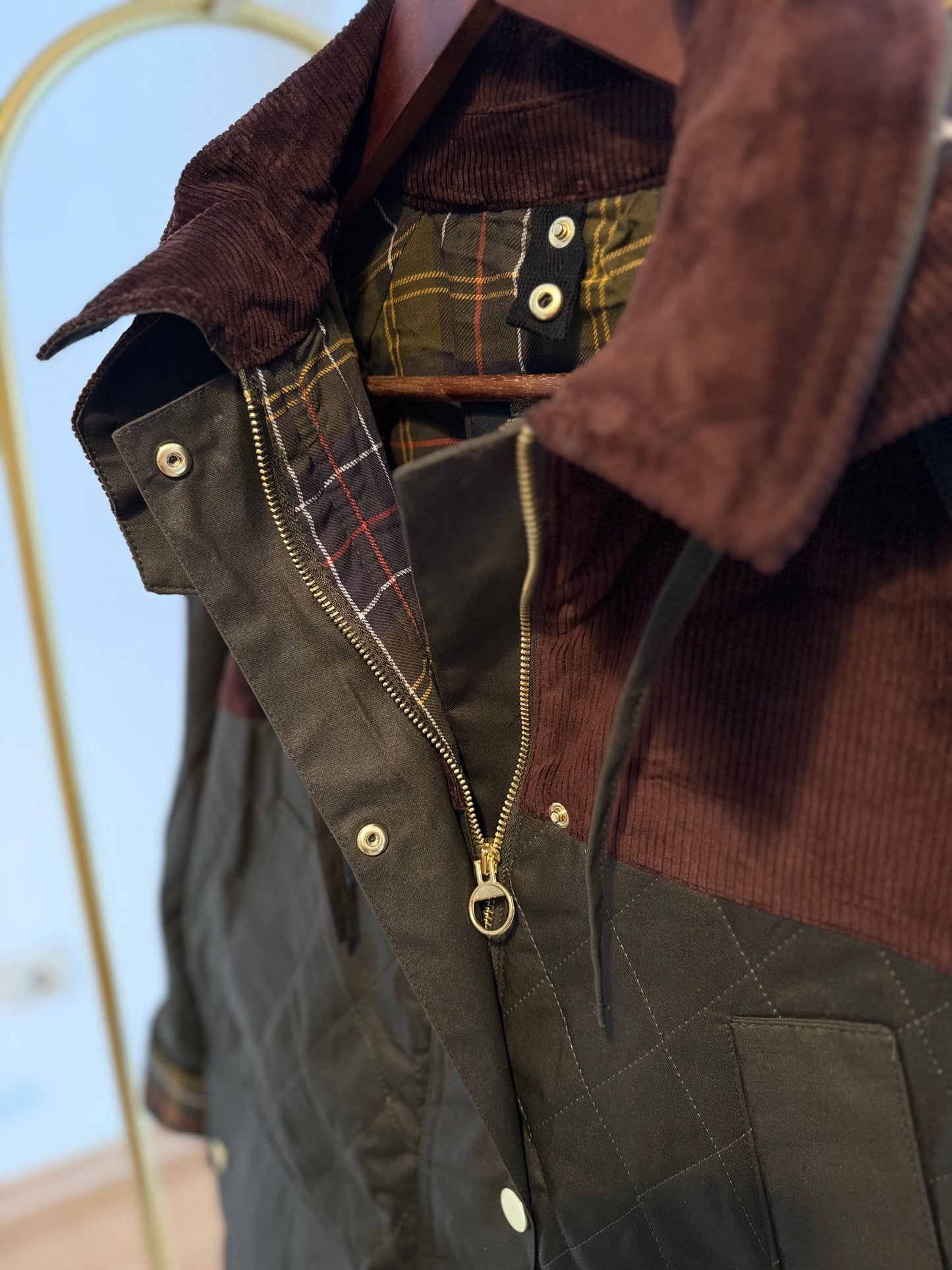 Concept Lueur Kapüşonlu Haki Yağlı Mont