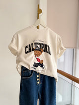 California Bear Beyaz Basic Tshirt