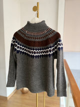 Lueur Concept Balıkçı Yaka Gri Triko