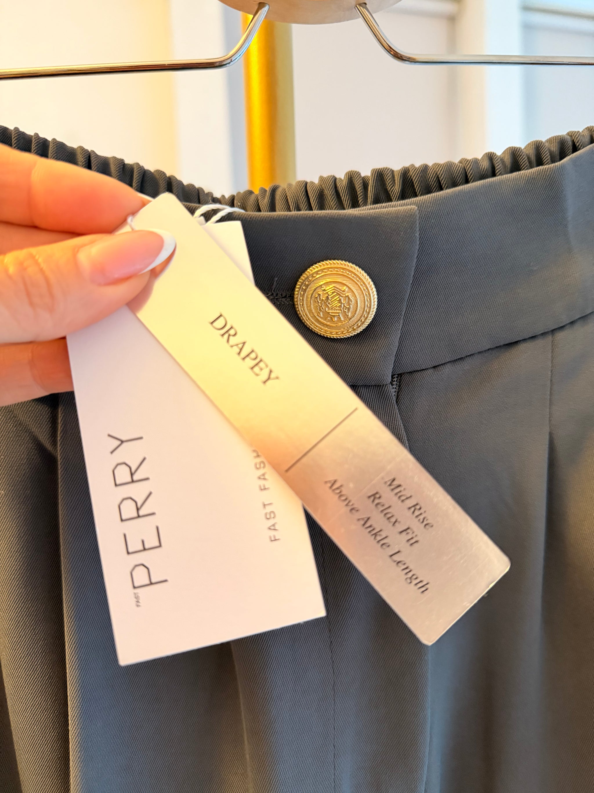 Palazzo Premium Gri Kadın Pantolon