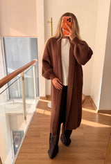 Uzun Premium Acı Kahve Hırka