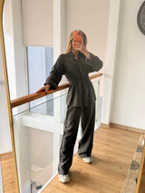 Tencel Kumaş Pastel Kahve Lueur Takım