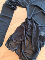 Siyah Taşlı Tül Bluz