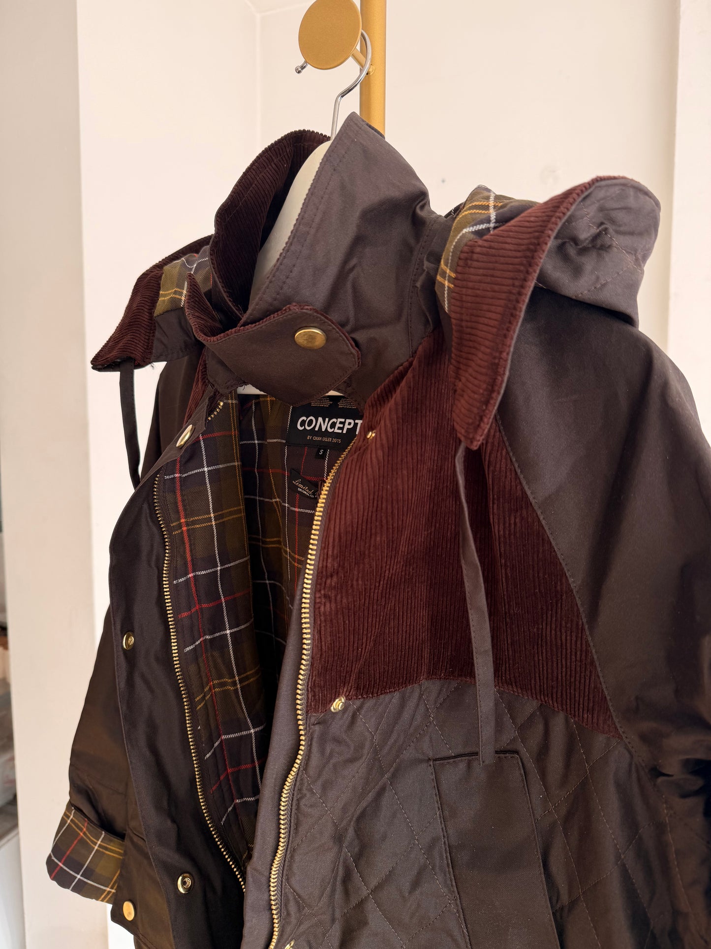 Concept Lueur Kapüşonlu Yağlı Mont Acı Kahve