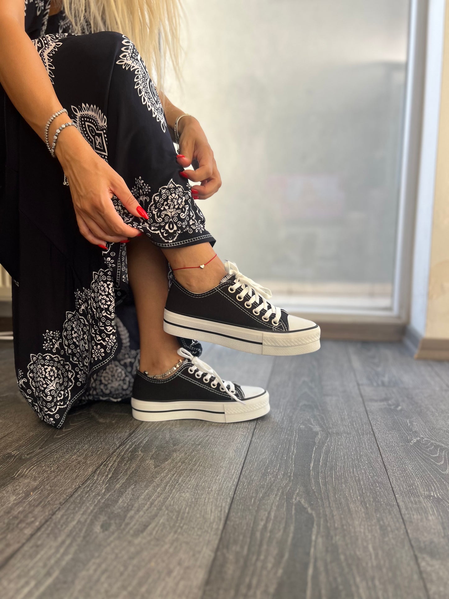 PLATFORM TABAN NOİR SPOR AYAKKABI