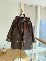 Concept Lueur Kapüşonlu Yağlı Mont Acı Kahve