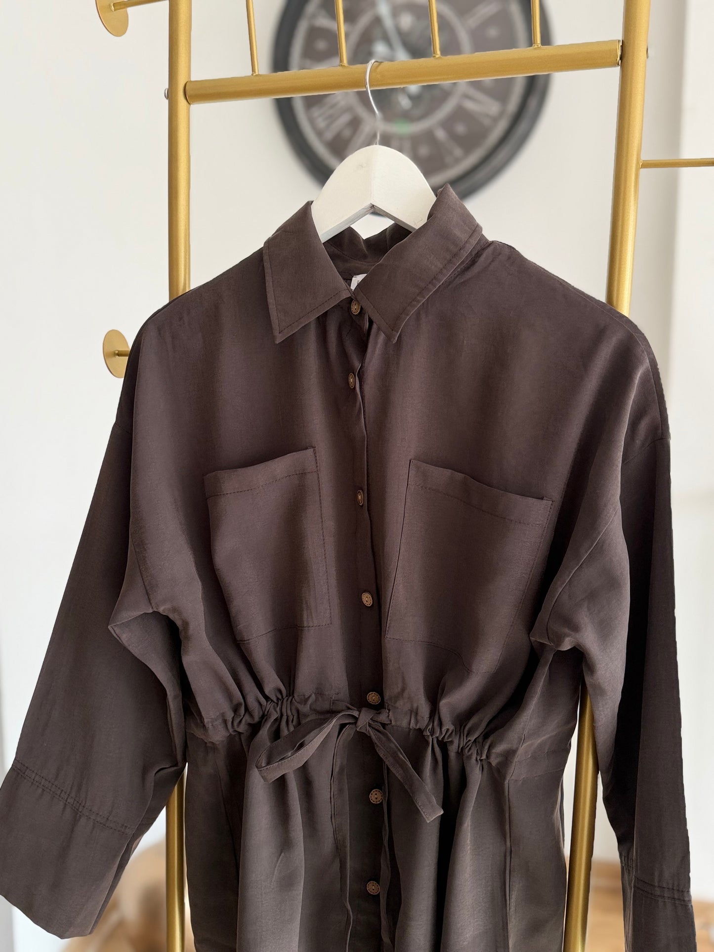 Tencel Kumaş Pastel Kahve Lueur Takım