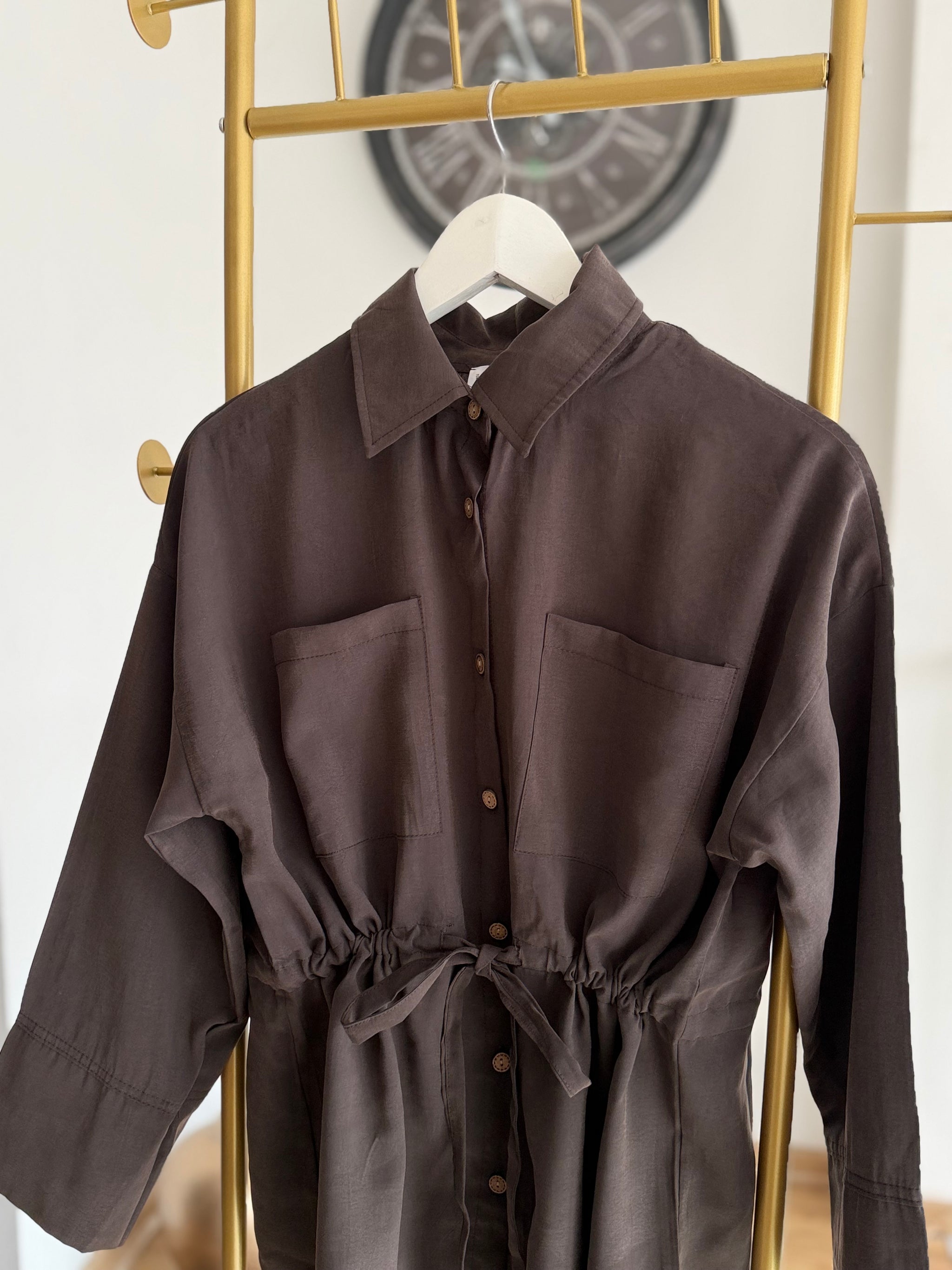 Tencel Kumaş Pastel Kahve Lueur Takım