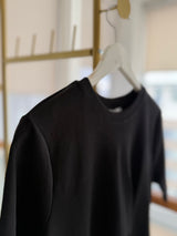 Siyah %100 Pamuk Gold Tokalı Tshirt