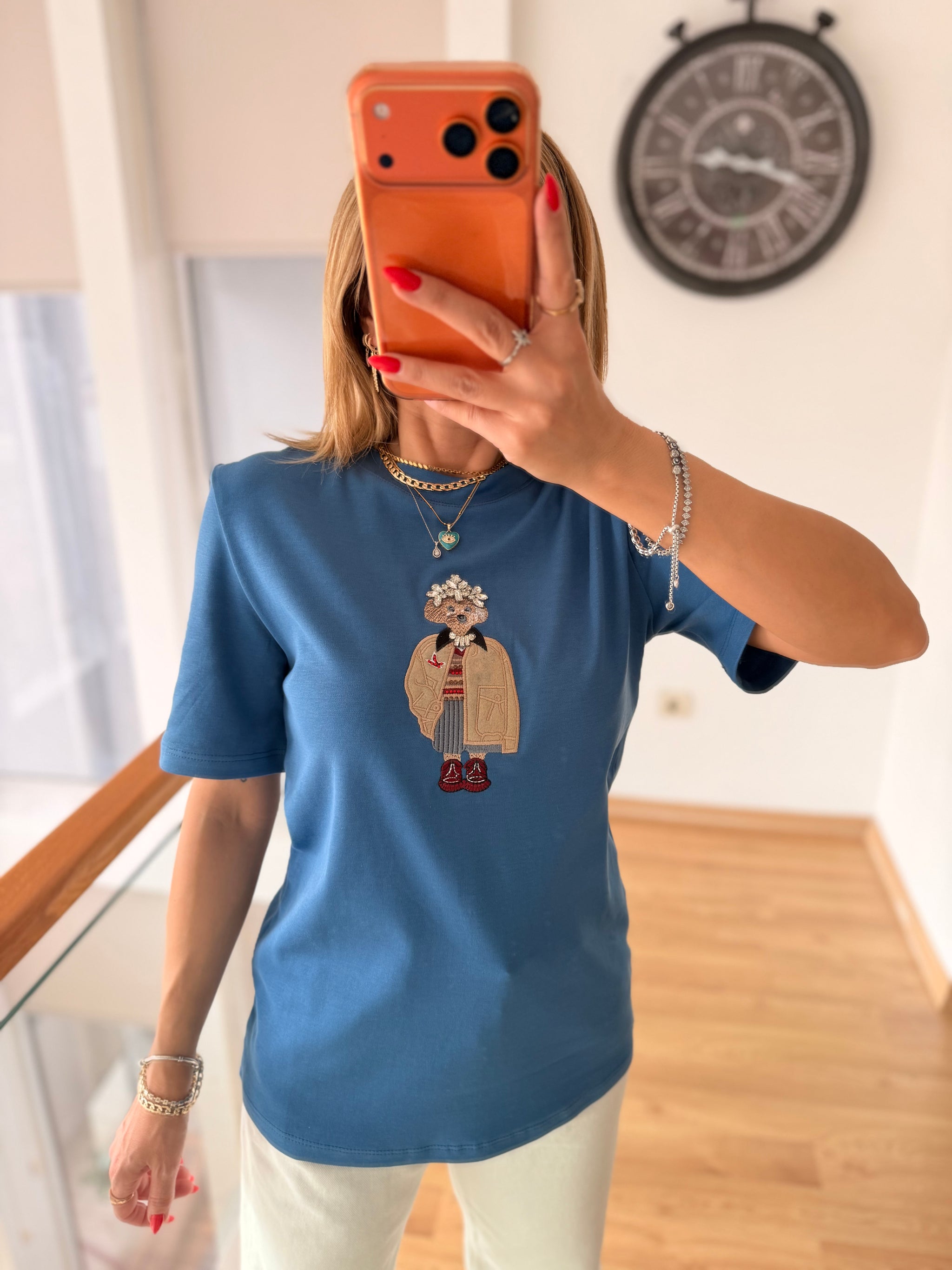 Red Queen Pastel Mavi Basic Tshirt