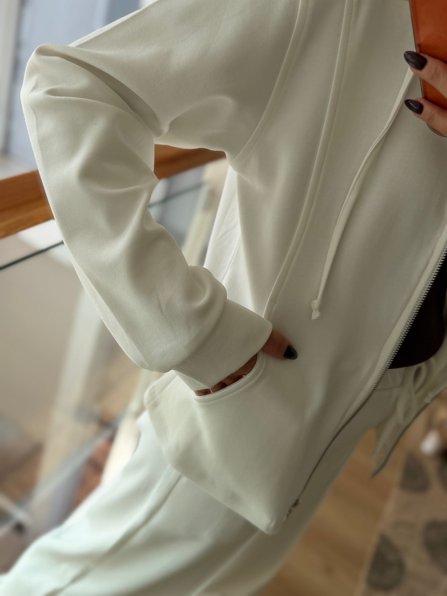 Ekru Modal Kumaş Outfit Takım
