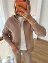 Bej Triko Eşofman Takım