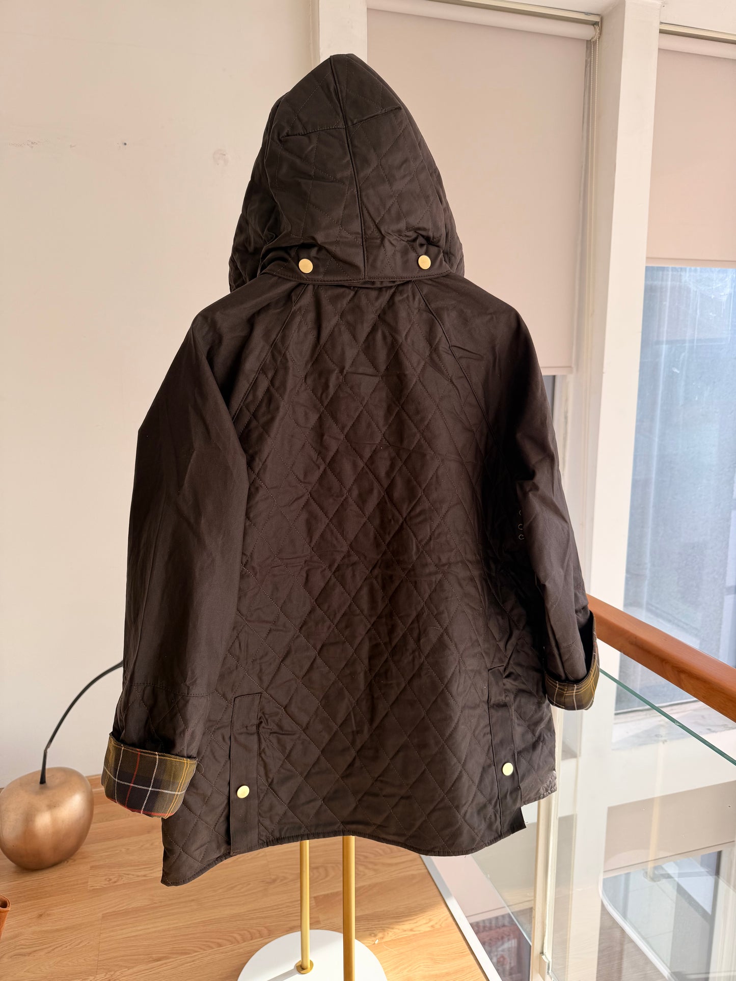 Concept Lueur Kapüşonlu Yağlı Mont Acı Kahve