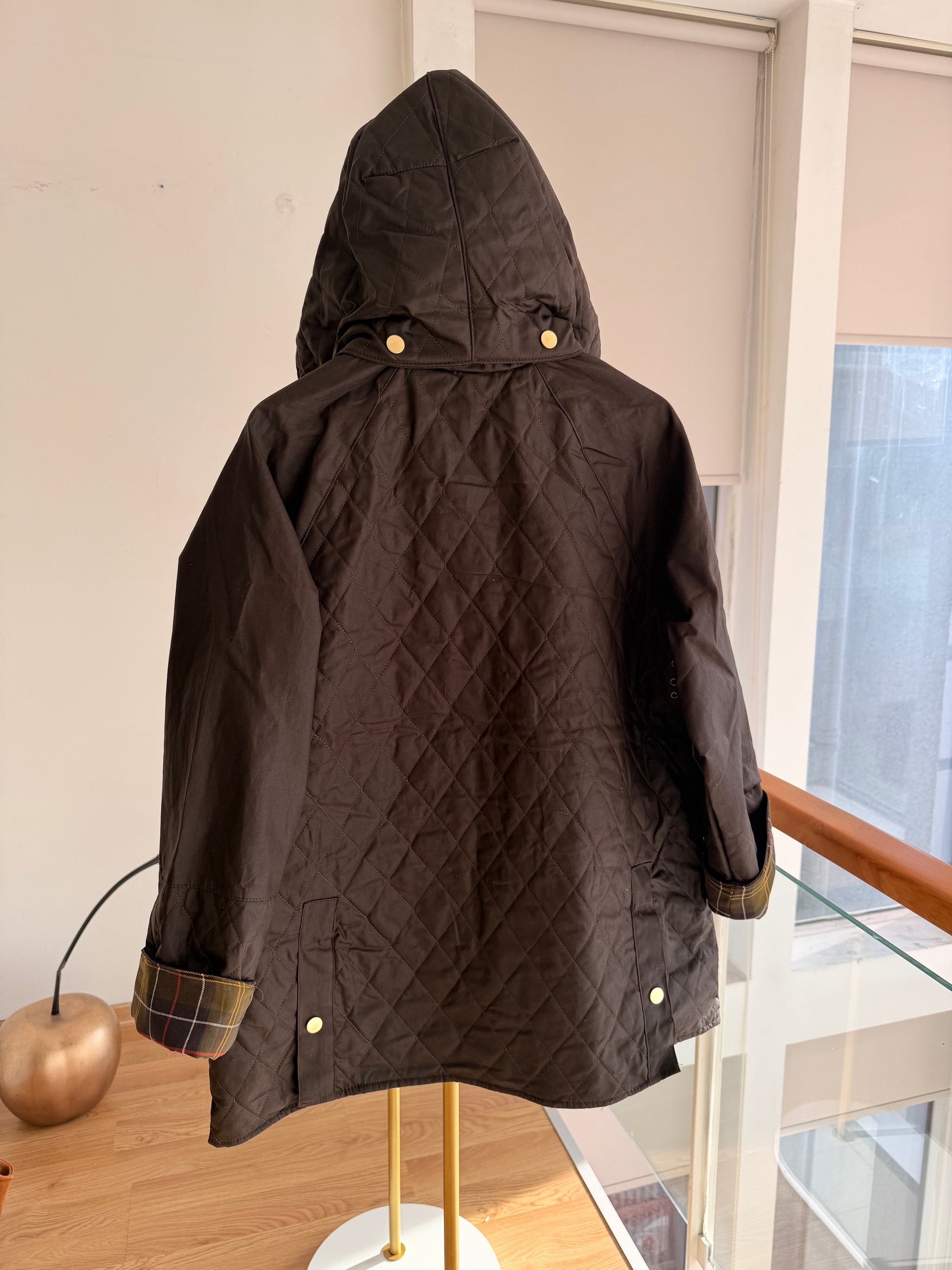 Concept Lueur Kapüşonlu Yağlı Mont Acı Kahve