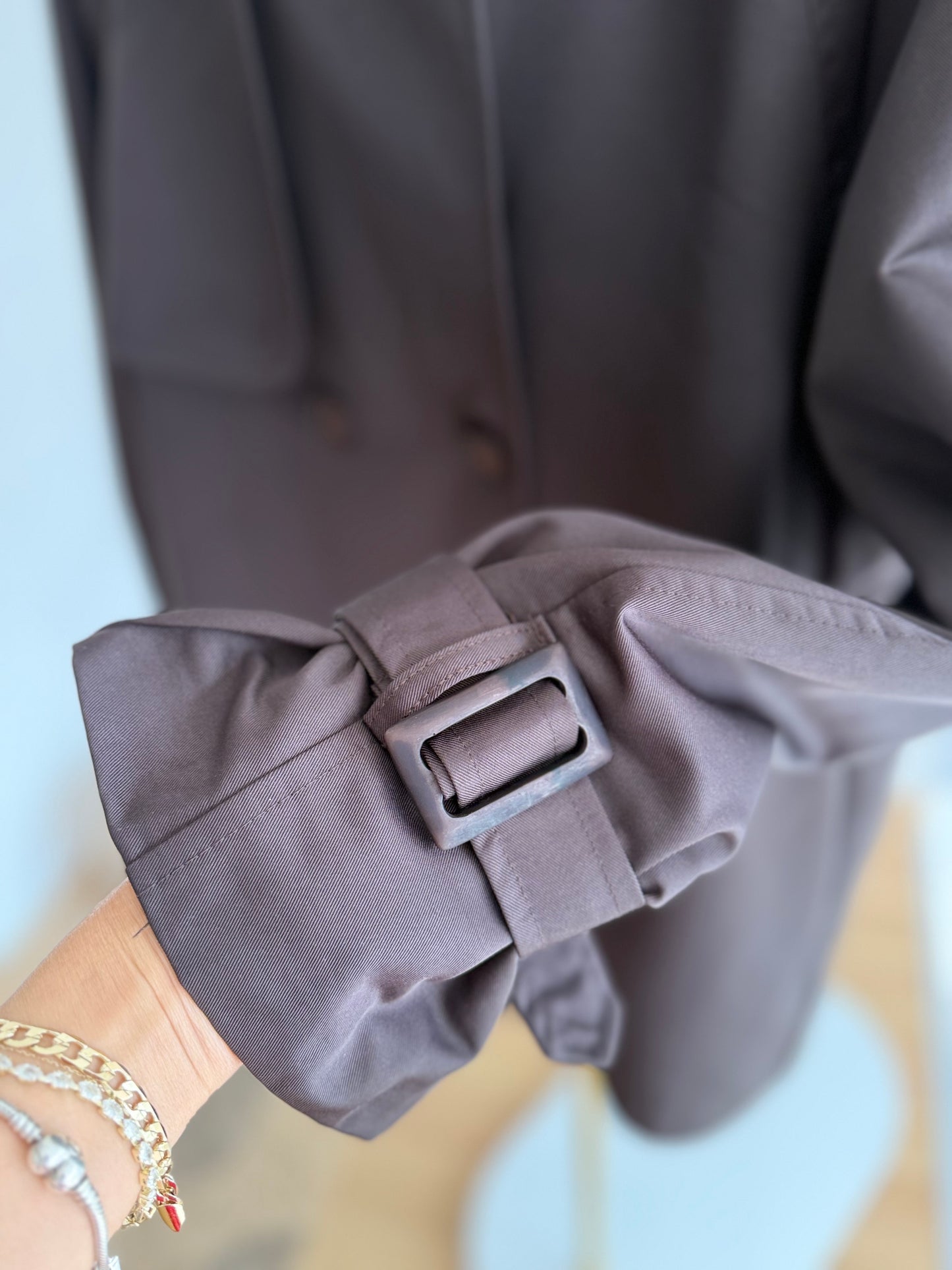 Lueur Concept Premium Acı Kahve Trençkot