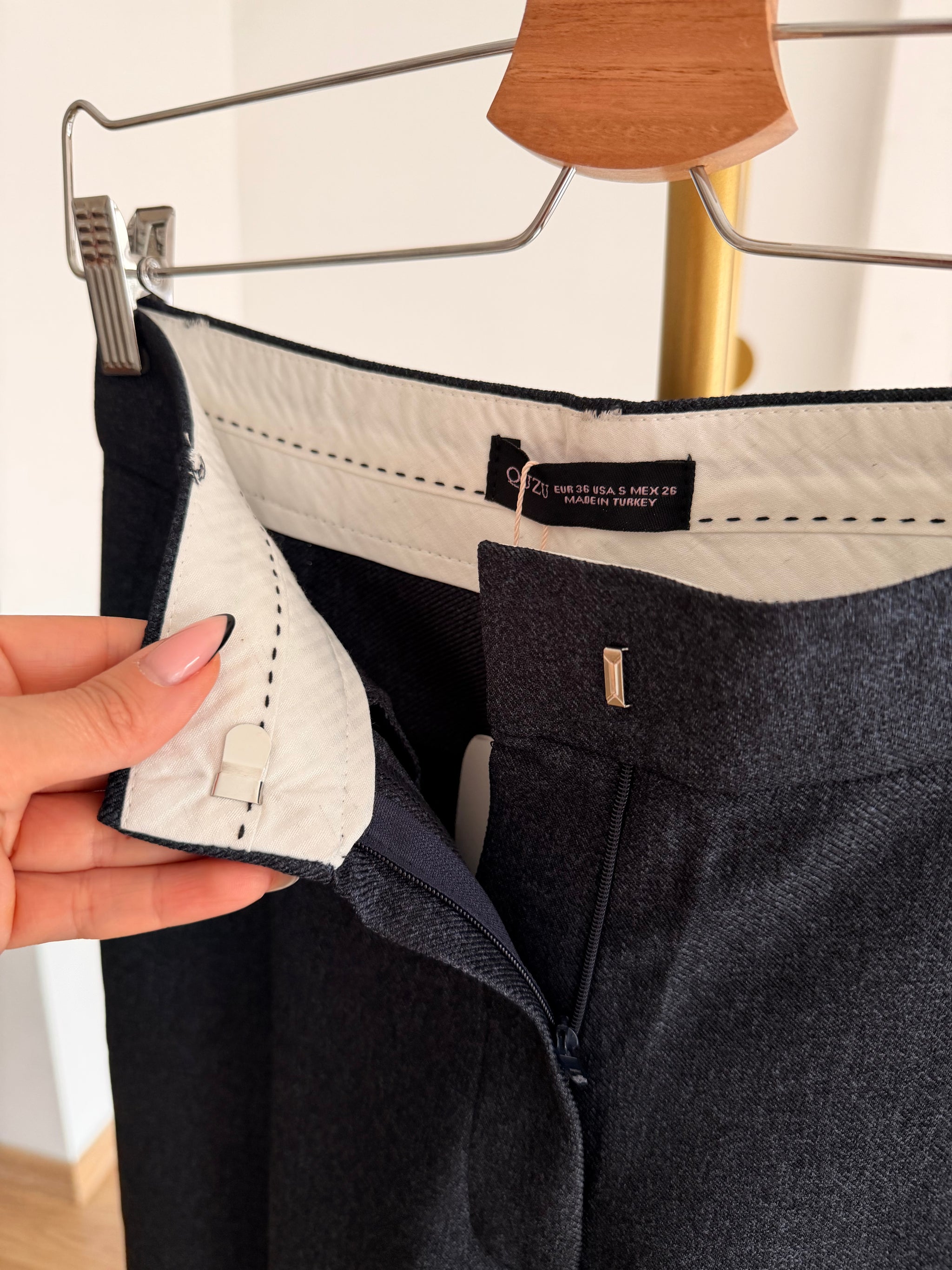 Premium Palazzo Lacivert Pantolon