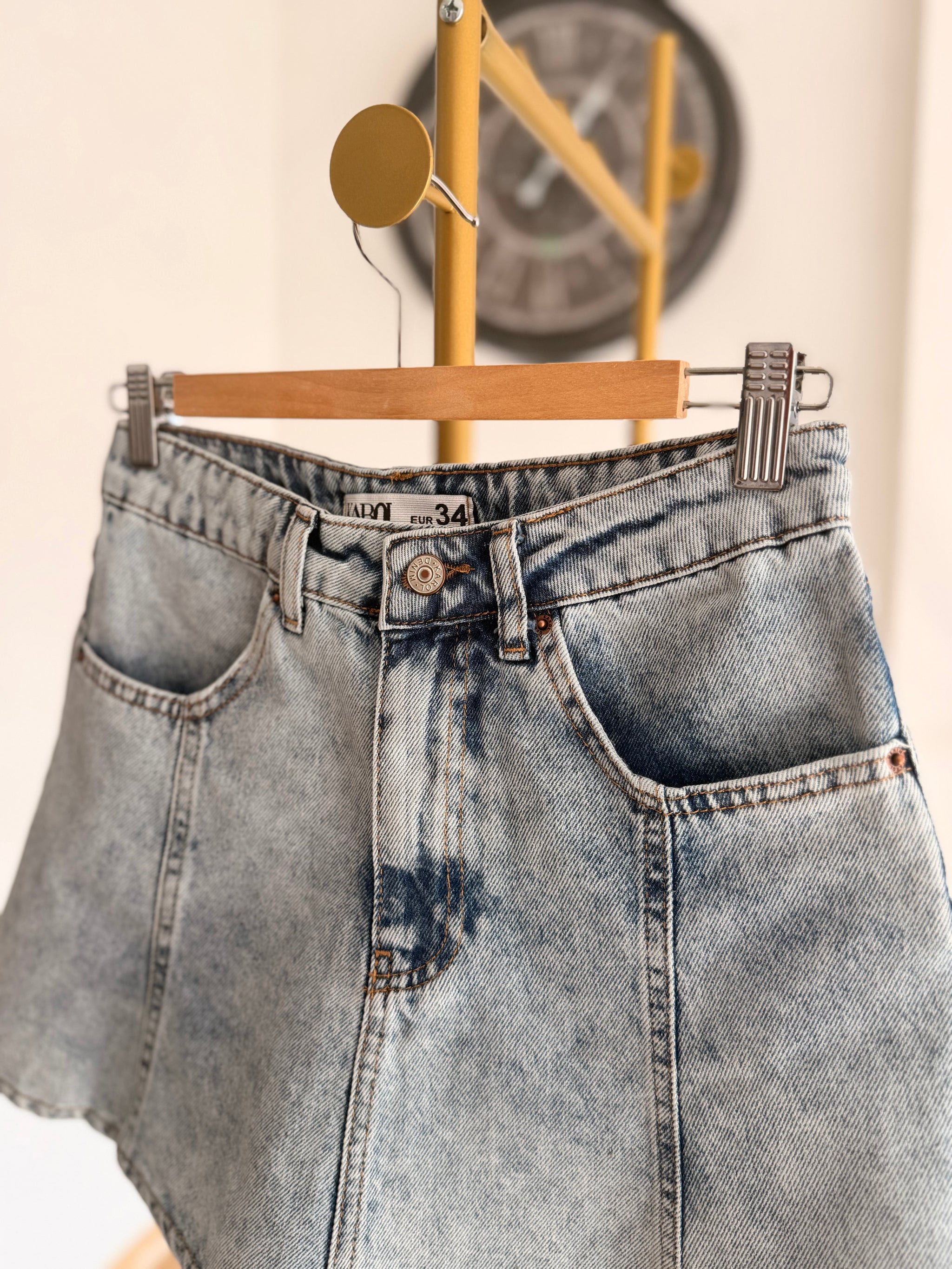 Premium Mini Çan Jean Etek