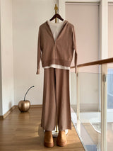 Bej Triko Eşofman Takım