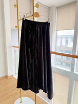 Tasarım Saten Dantel Detaylı Etek