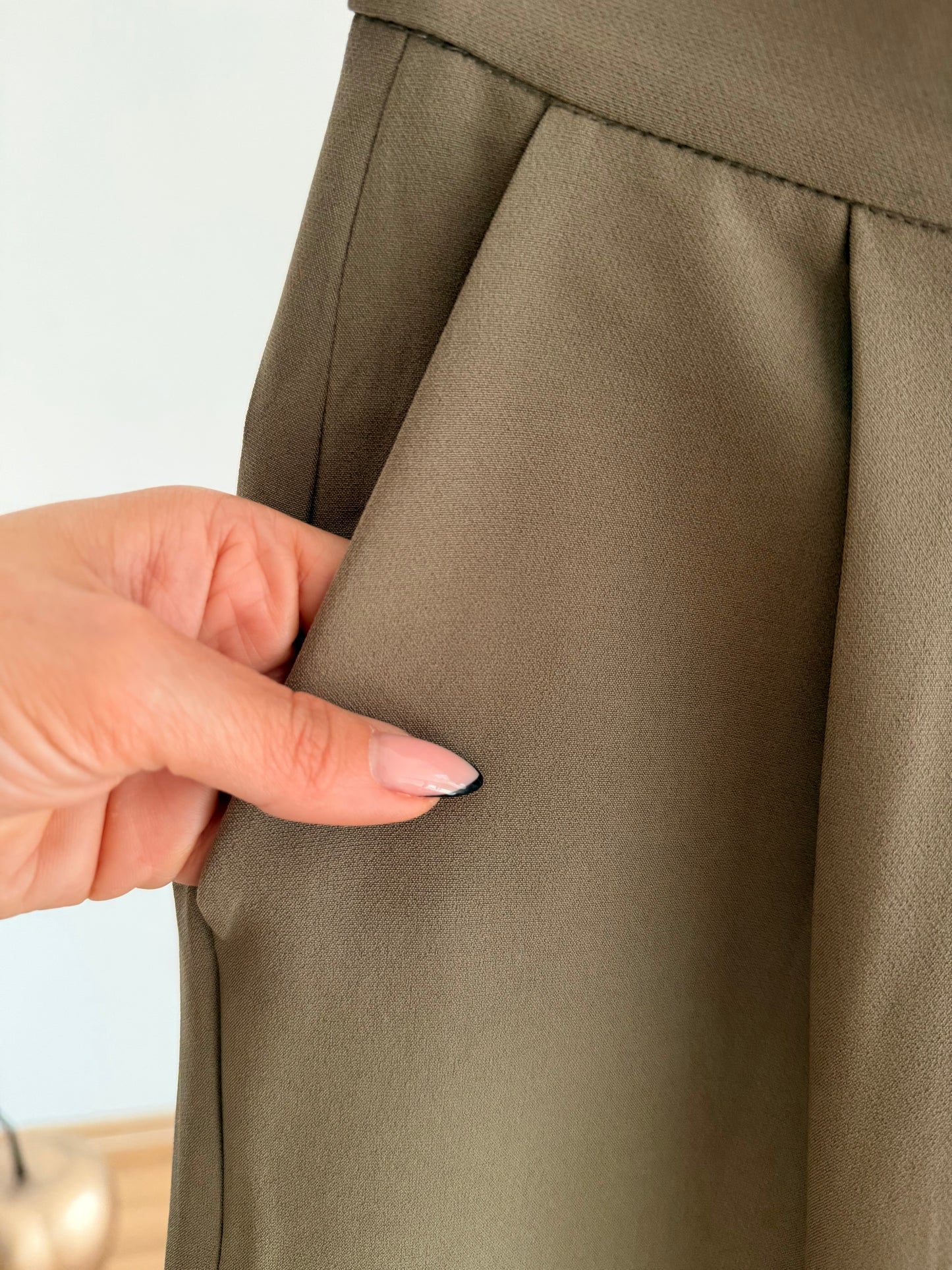 Haki Palazzo Pantolon
