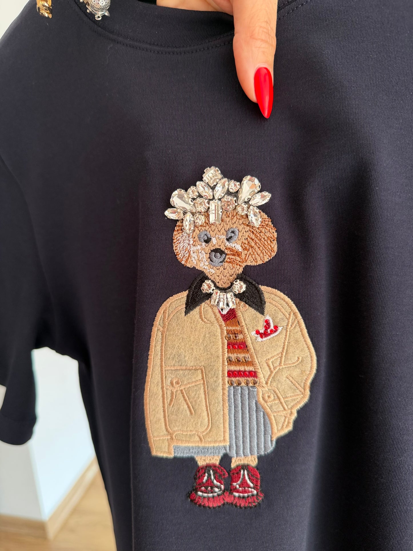 Red Queen Lacivert Basic Tshirt