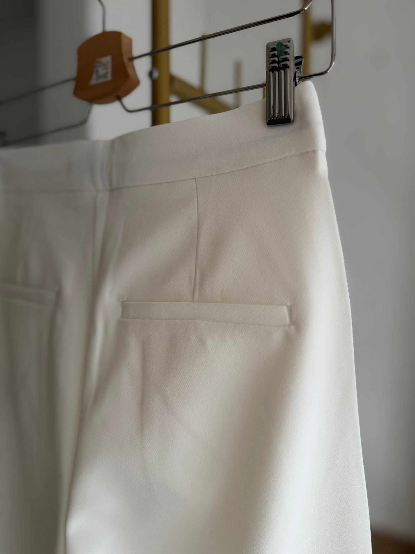 Ekru Palazzo Pantolon