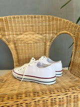 Beny Beyaz Keten İnce Taban Spor Ayakkabı