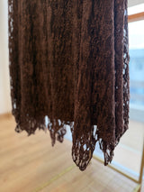 Dantel Uzun Acı Kahve Etek