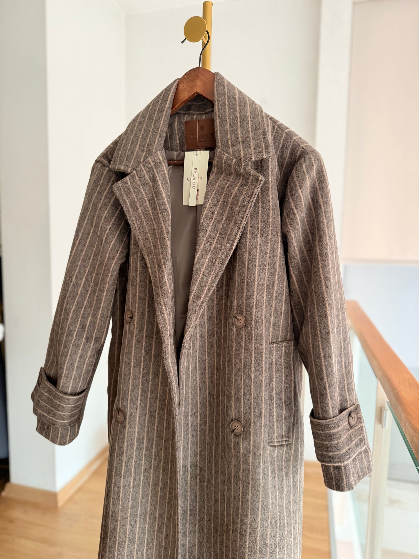 Lueur Concept Premium Kaşe Uzun Kaban