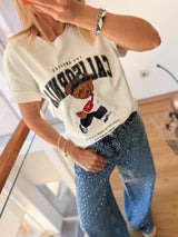 California Bear Beyaz Basic Tshirt