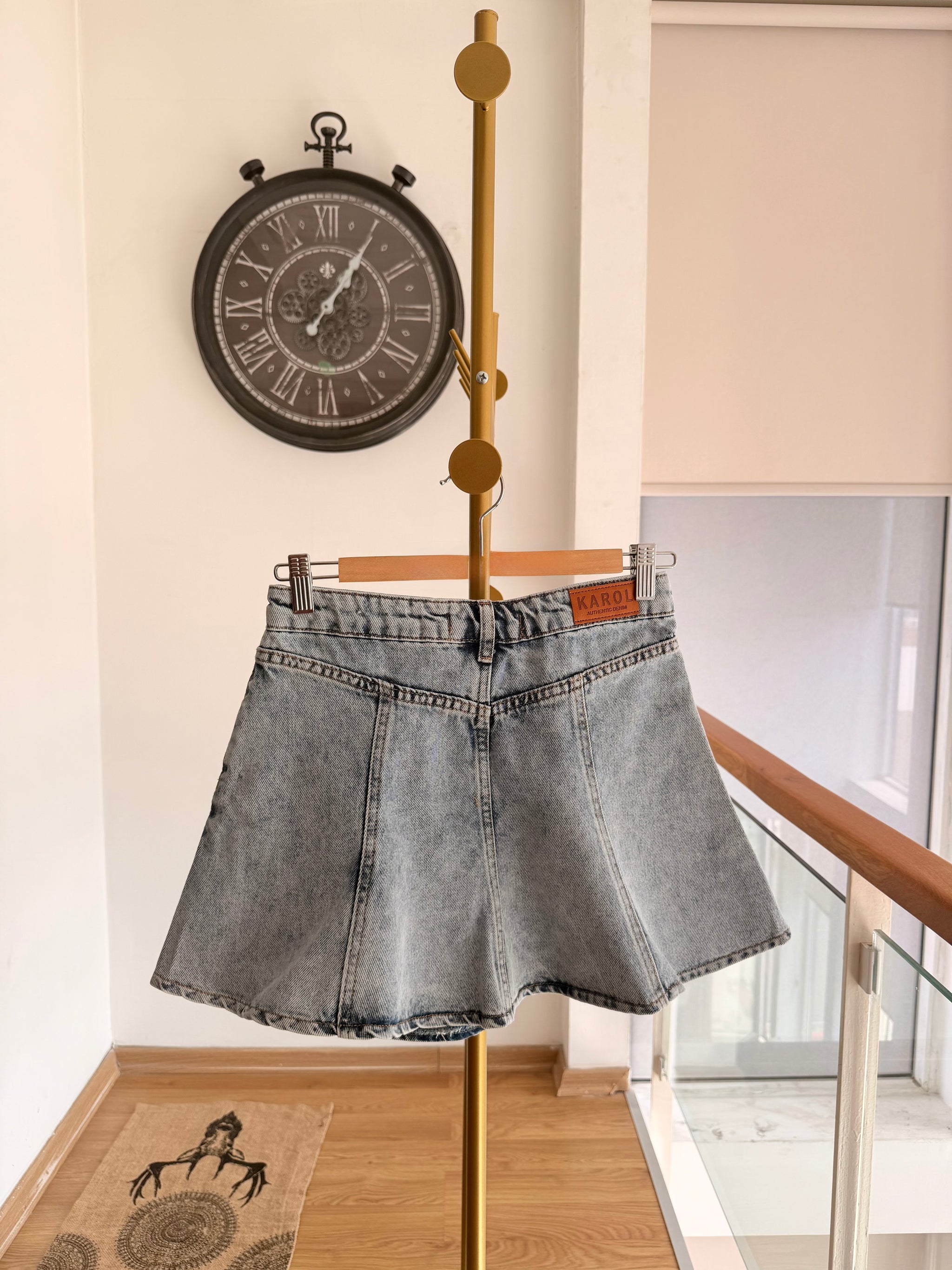 Premium Mini Çan Jean Etek