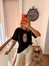 Artist Dog Siyah Basic Tshirt