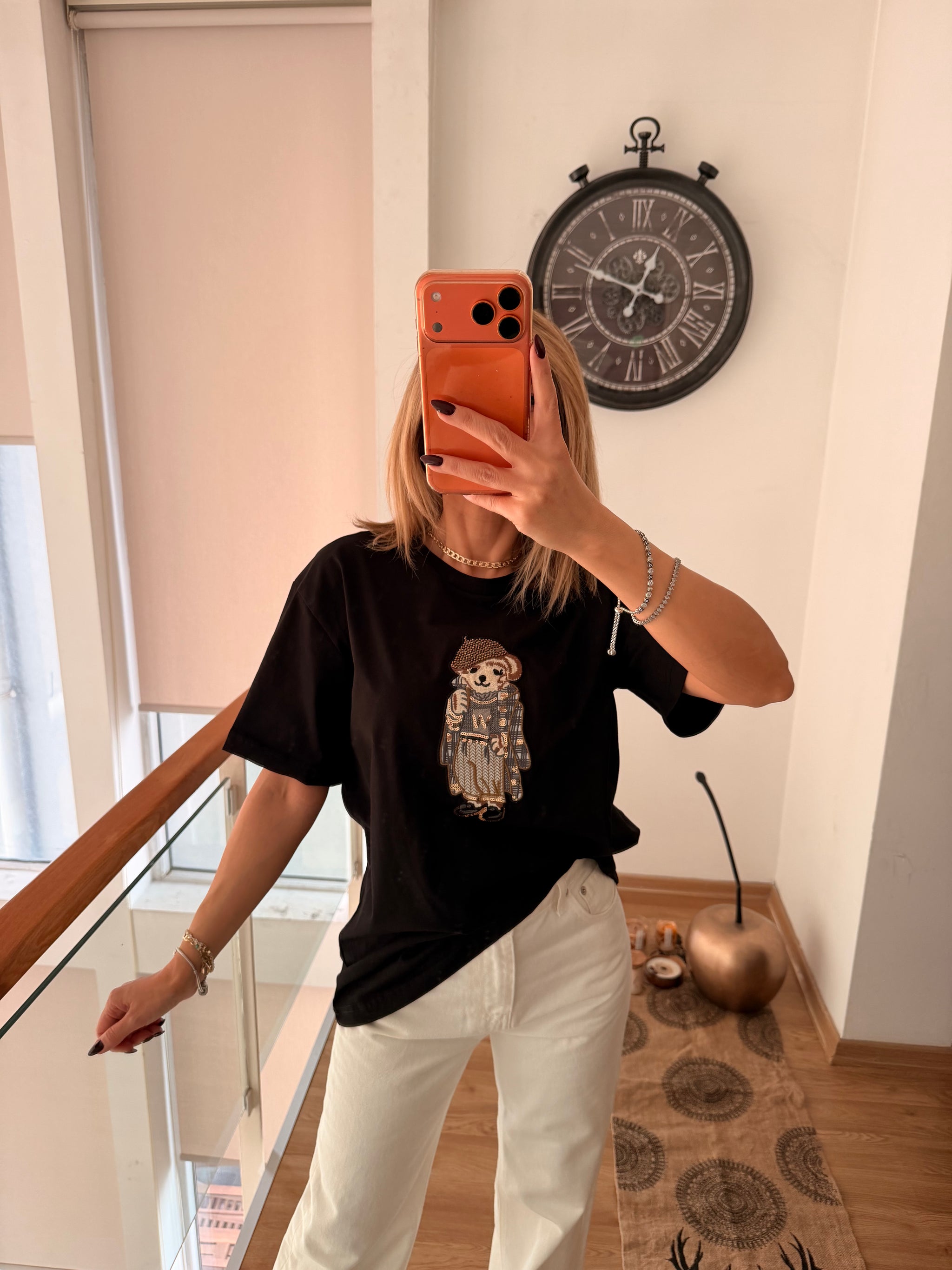 Artist Dog Siyah Basic Tshirt
