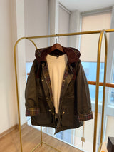 Concept Lueur Kapüşonlu Haki Yağlı Mont