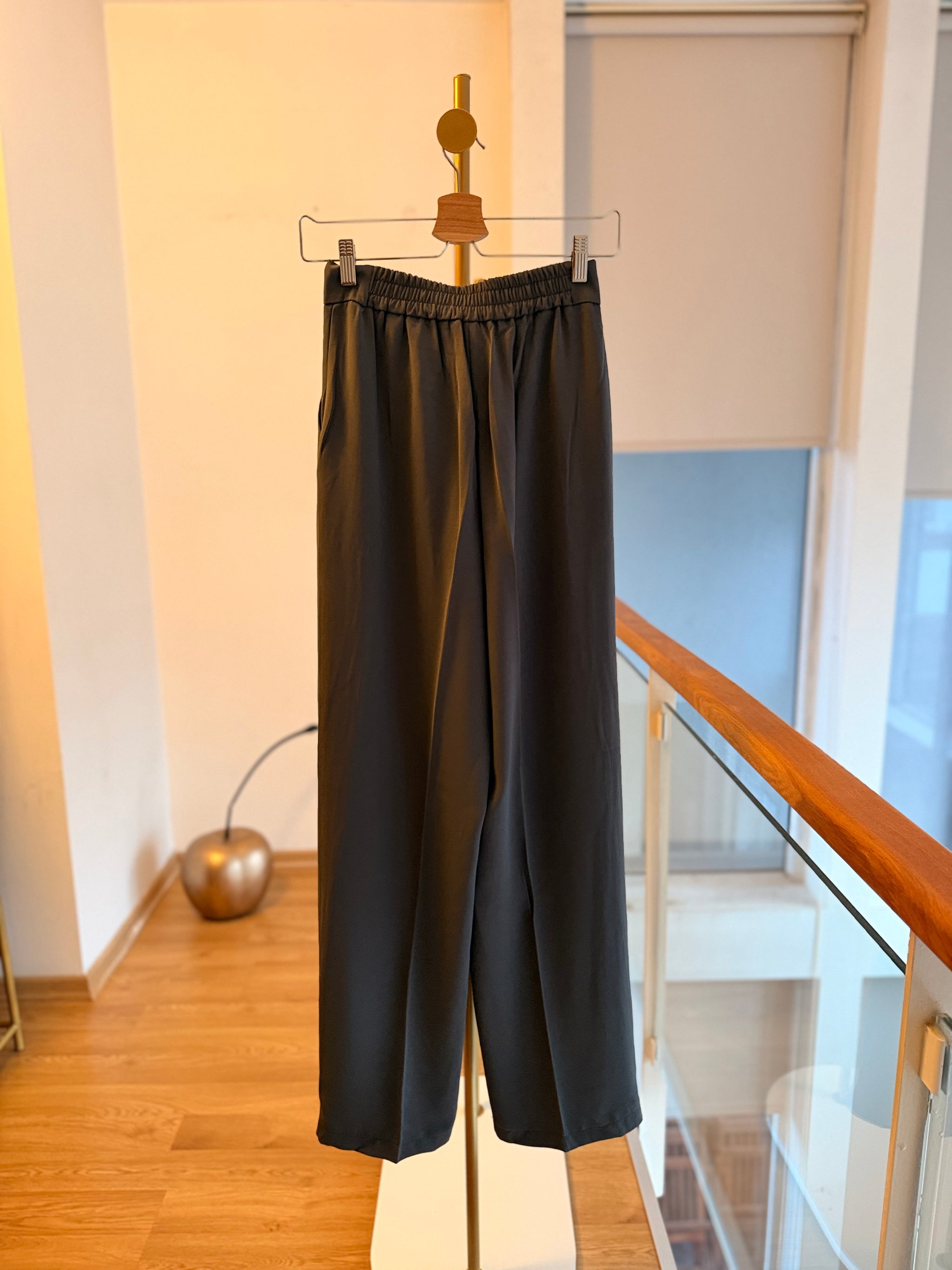 Palazzo Premium Gri Kadın Pantolon