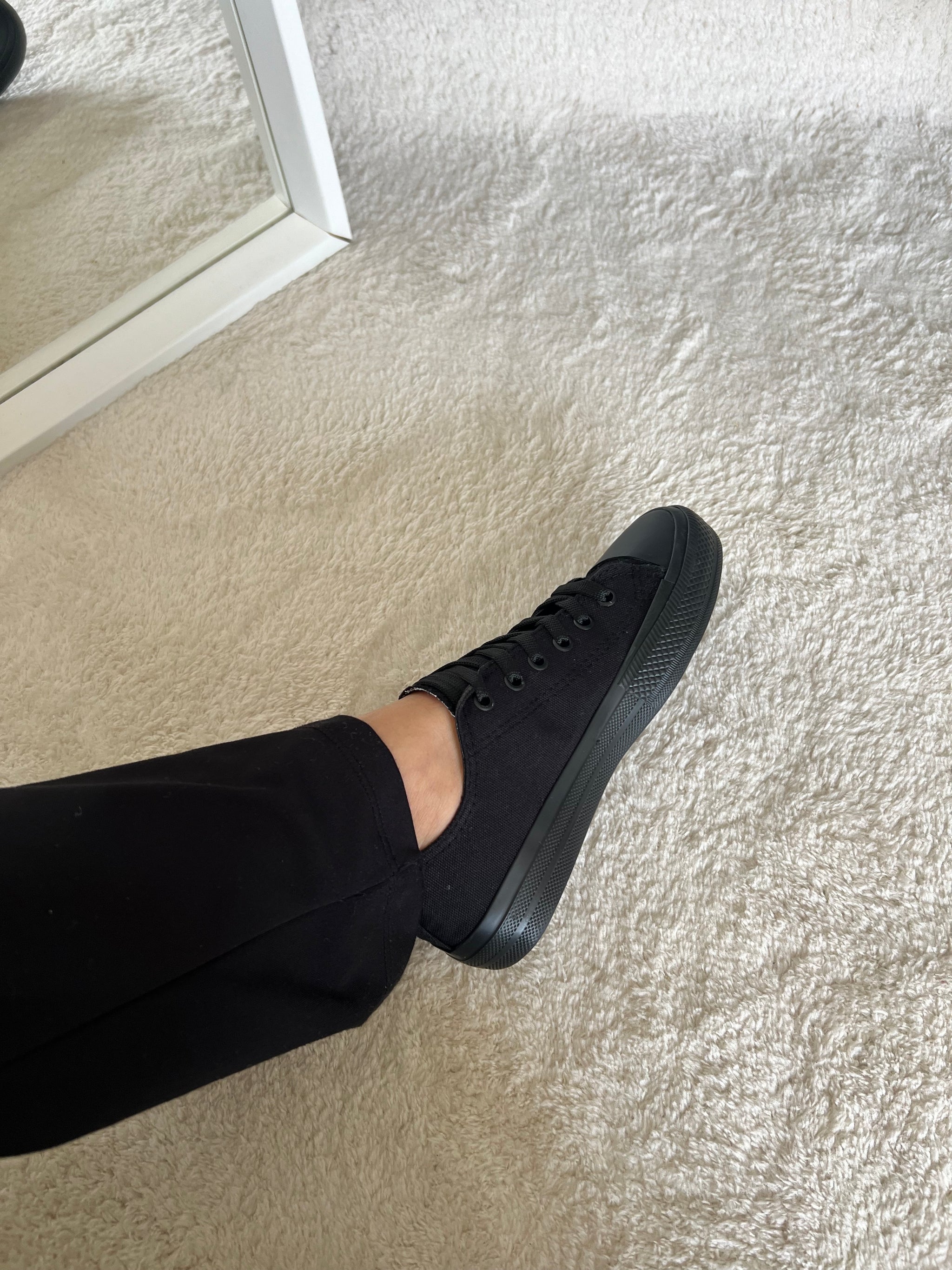 Nola Keten Kömür İnce Taban Spor Ayakkabı