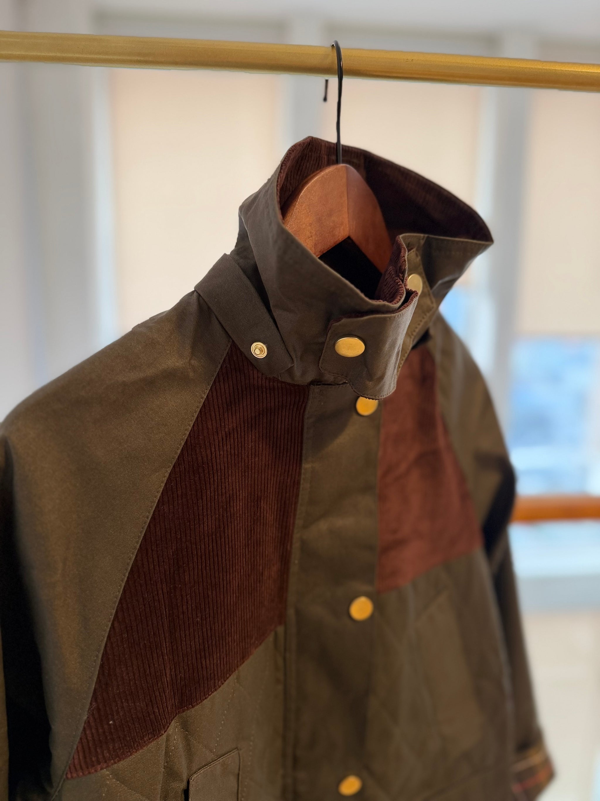 Concept Lueur Kapüşonlu Haki Yağlı Mont