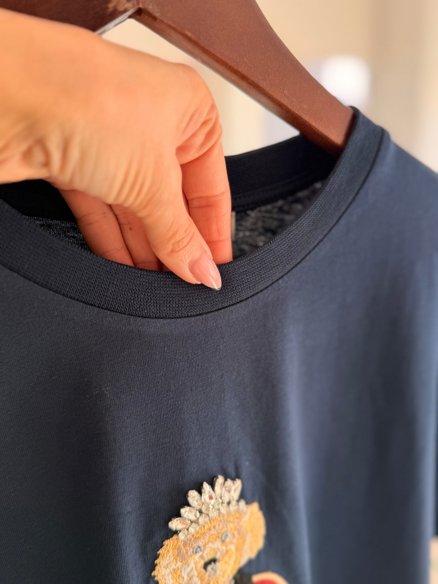 Red Queen Lacivert Basic Tshirt