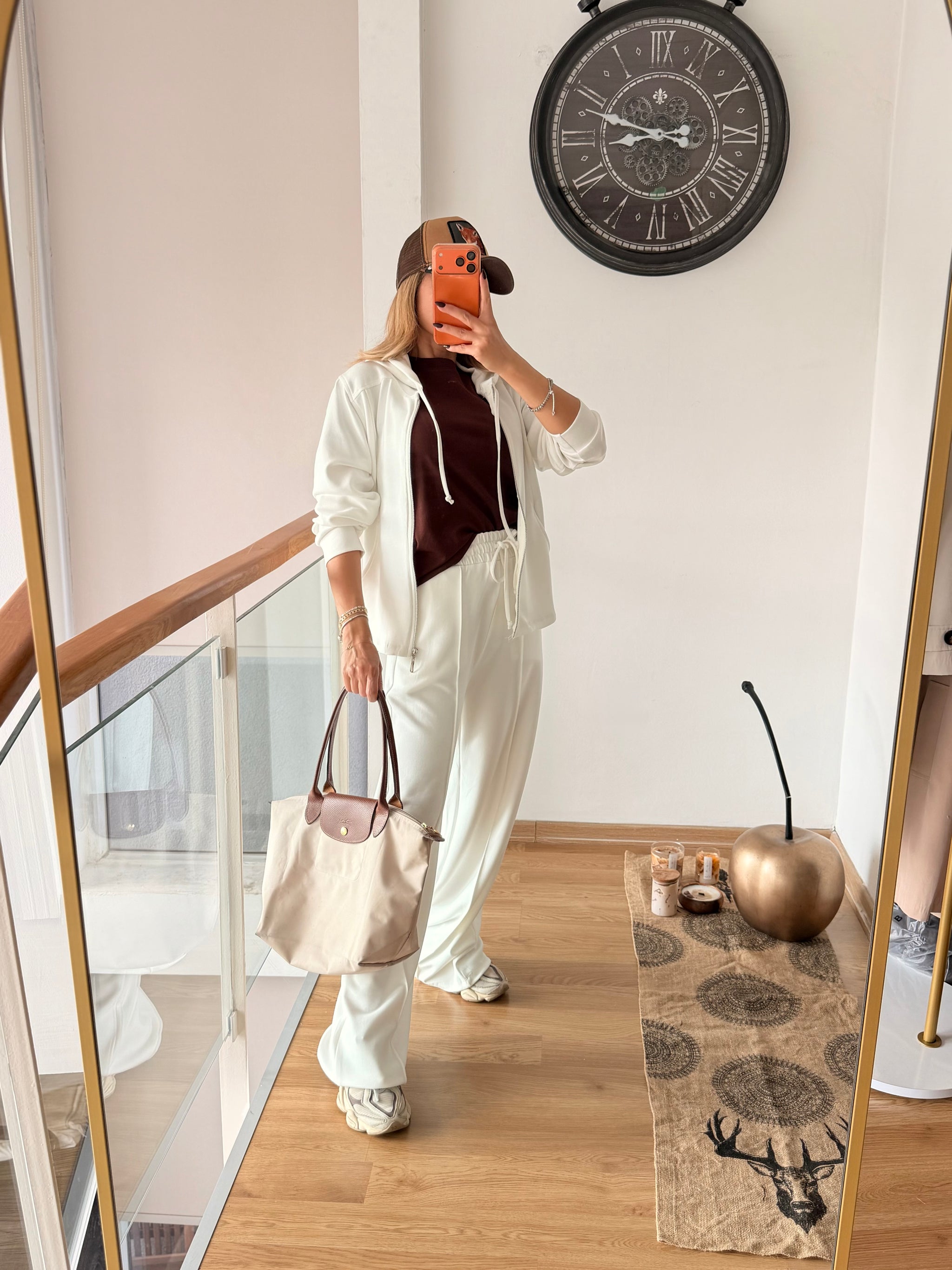 Ekru Modal Kumaş Outfit Takım