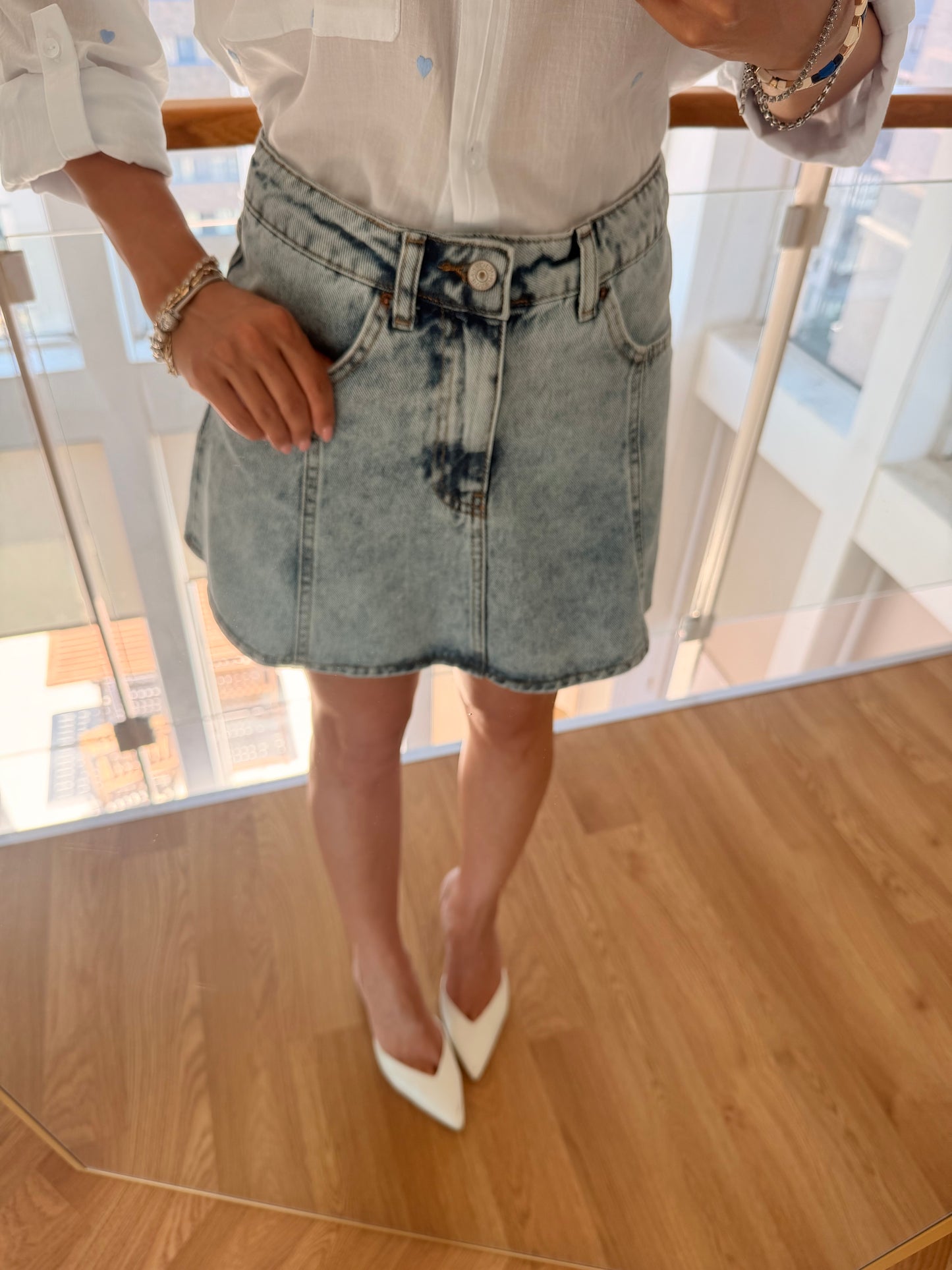 Premium Mini Çan Jean Etek