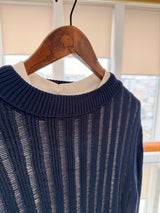 Ajurlu Lacivert Triko