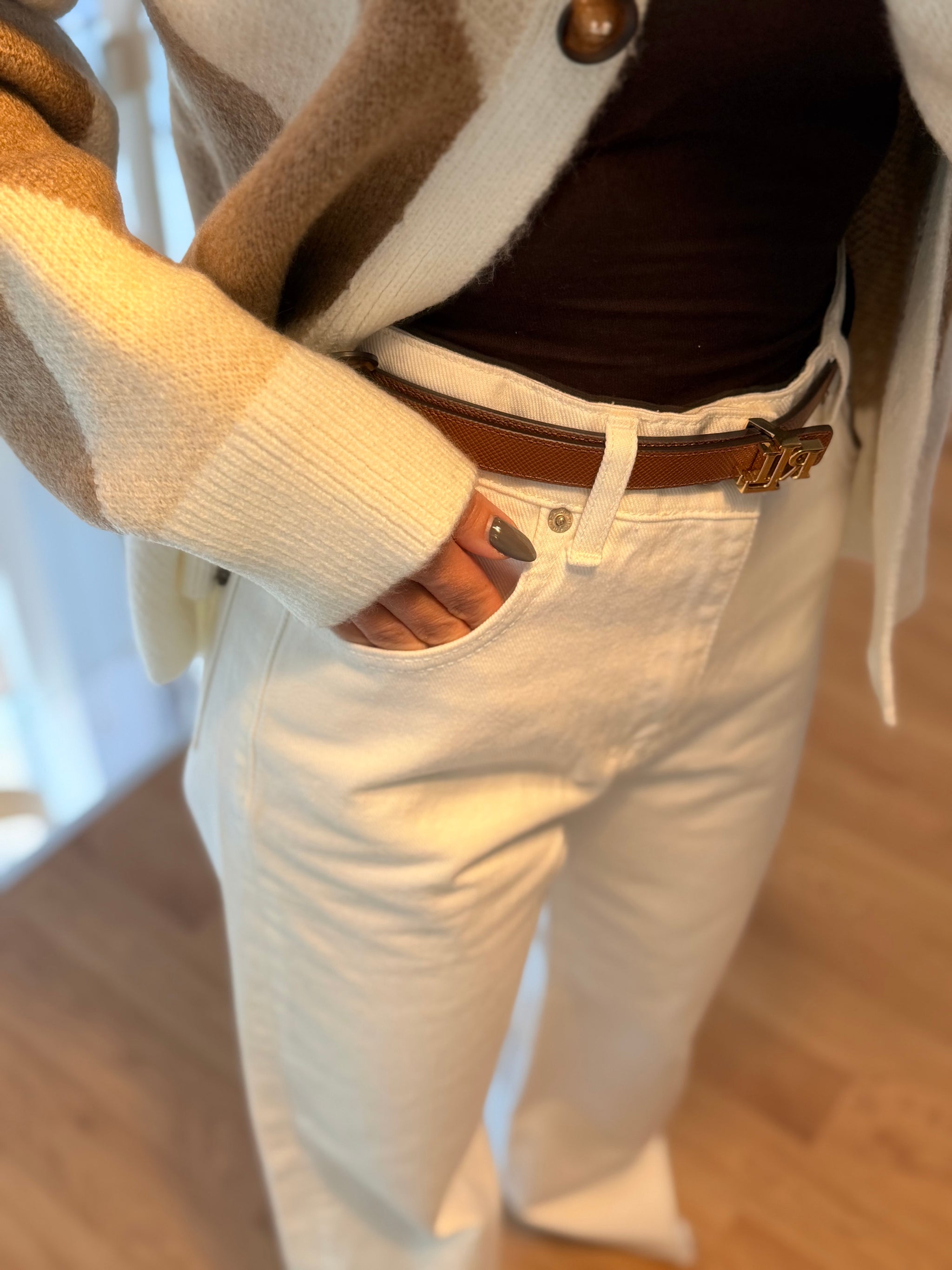 Yüksel Bel Ekru Kadın Jean