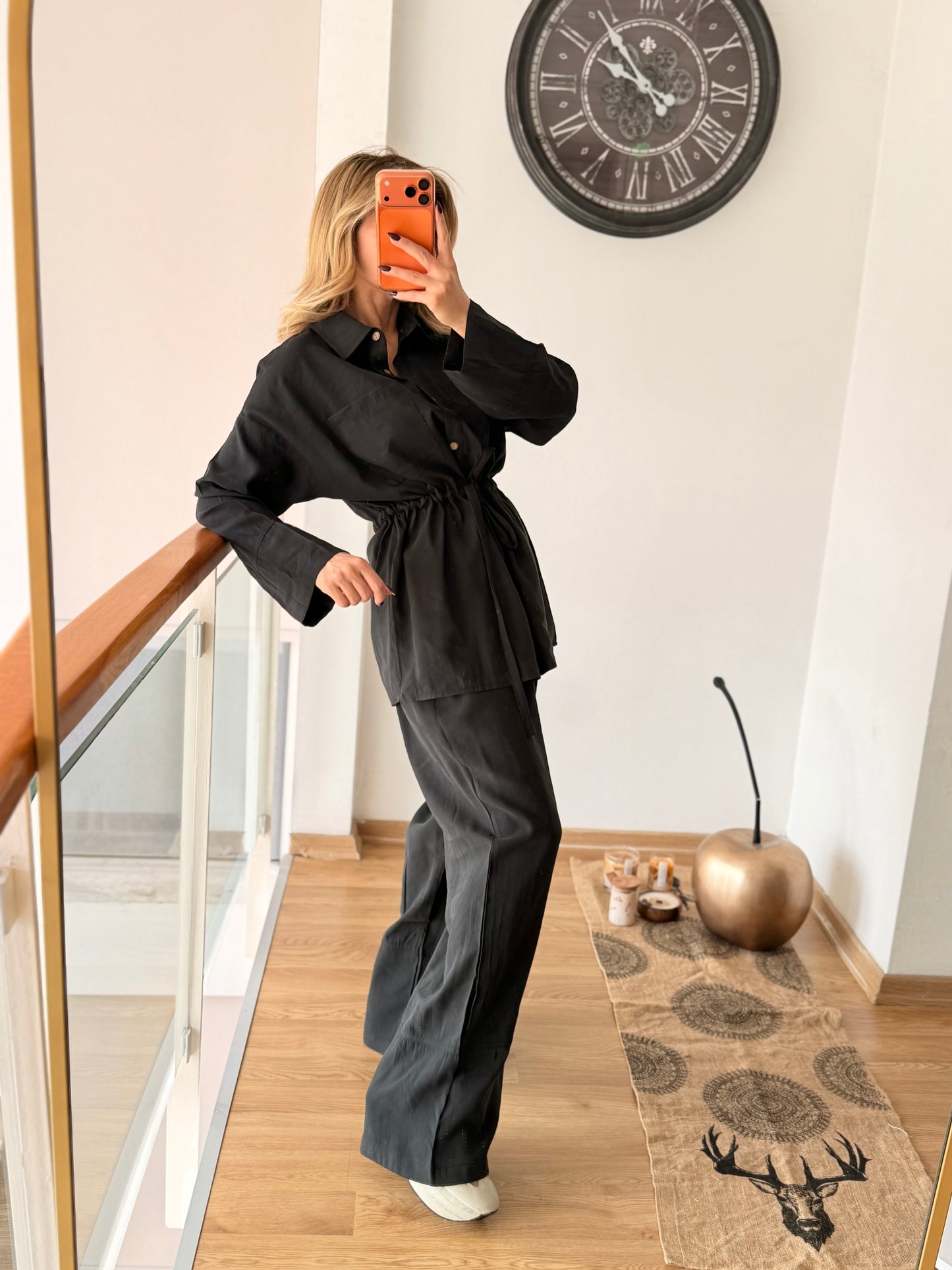 Tencel Kumaş Siyah Lueur Takım