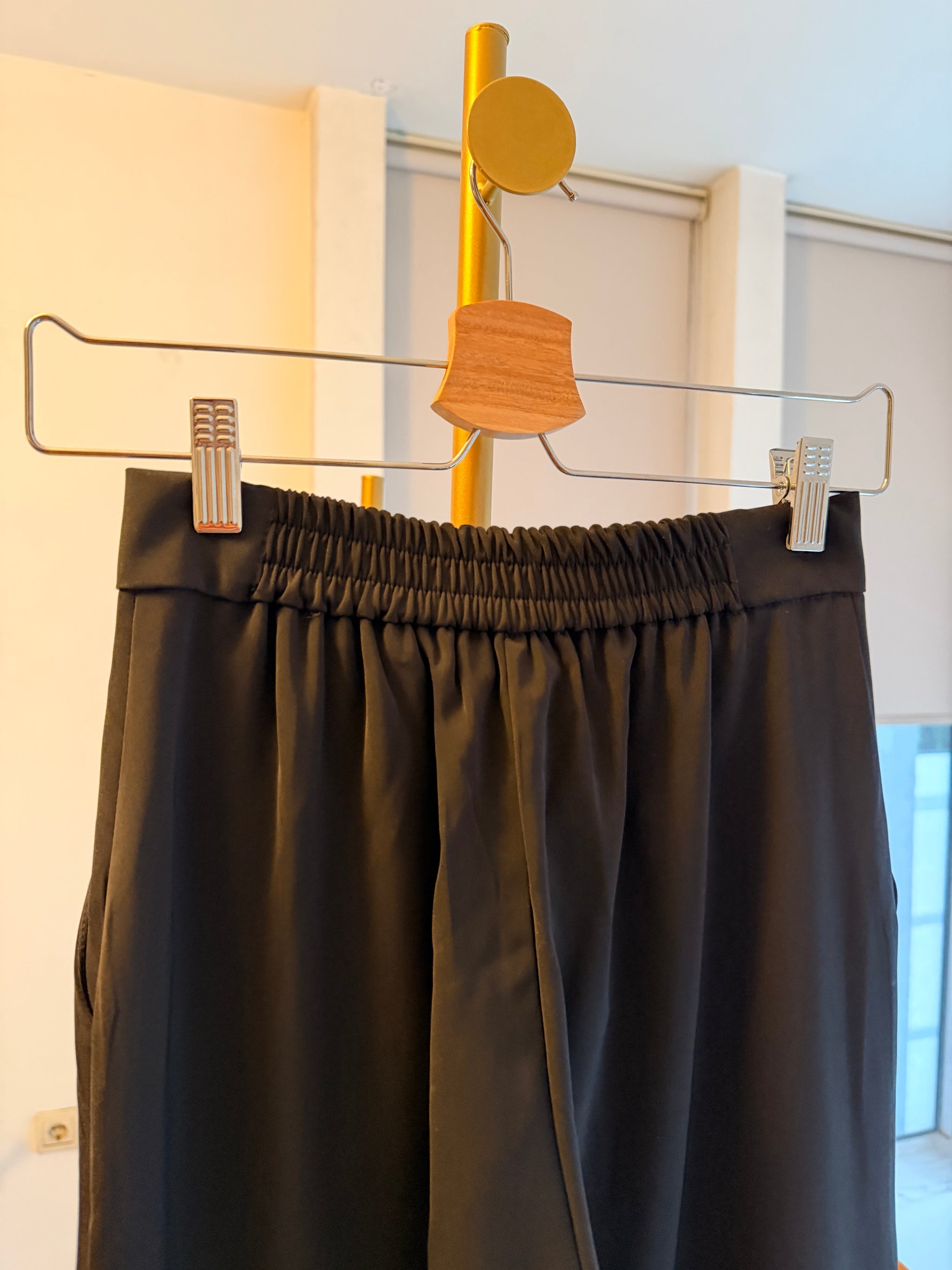 Palazzo Premium Siyah Pantolon