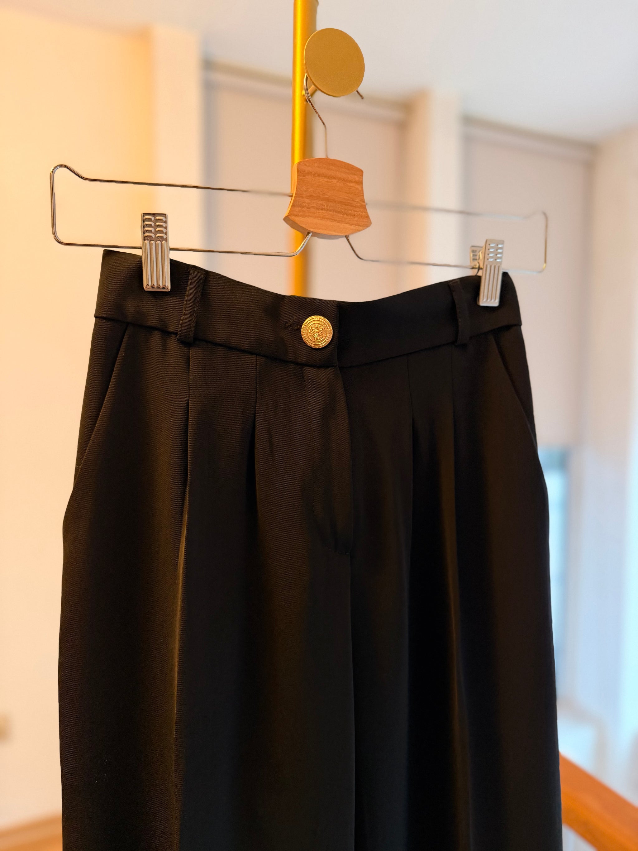 Palazzo Premium Siyah Pantolon