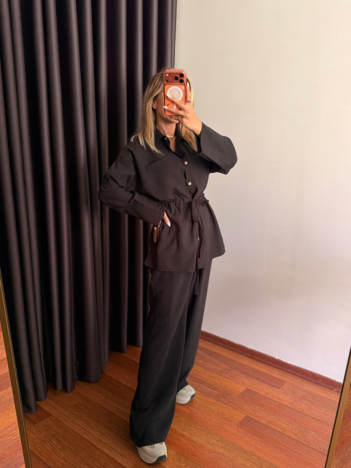 Tencel Kumaş Siyah Lueur Takım